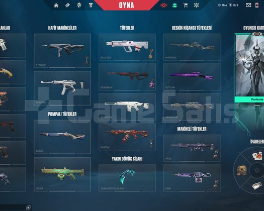 Mainlik skinli valorant hesabı