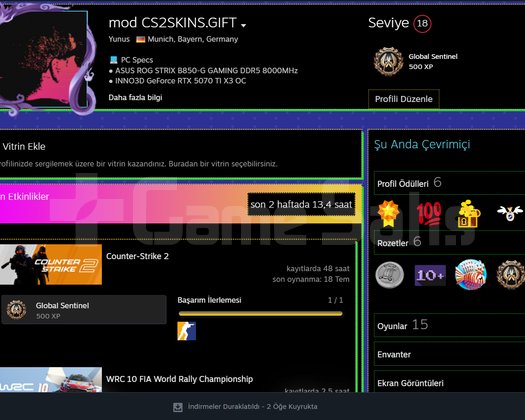 CS2 BIÇAK - ELDİVEN PUBG DOLU ENVANTER