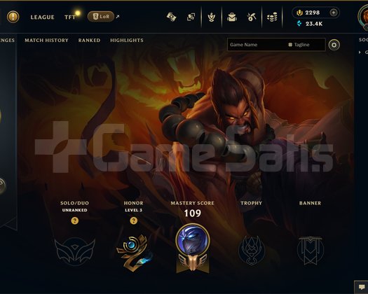 EUW | 68 SKİN | UNRANKED | 2298 RP