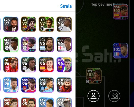 eFootball 3960 coinli 3145+ kolektif güçlü hesap