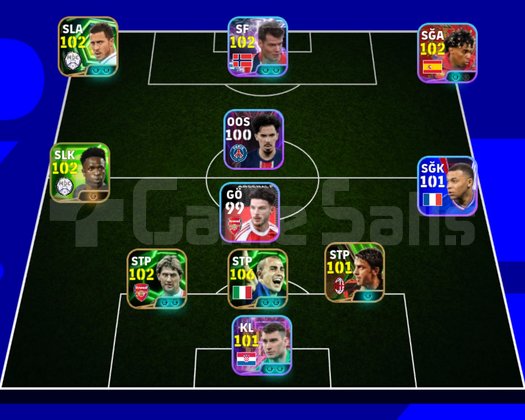eFootball 3960 coinli 3145+ kolektif güçlü hesap
