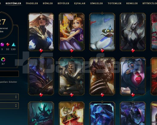 EUW / UNRANKED / HANDMADE / 327 SKIN / HERO 170