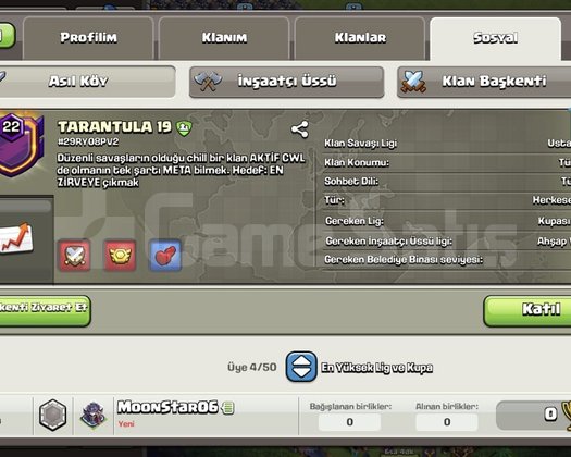 USTA 1 | 22 SEVİYE | TARANTULA 19 | TEKLİF ALINIR