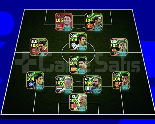 KG 3240 1 BOMBACI+RONALDO+YAMAL+BONUCCİ+KOEMAN