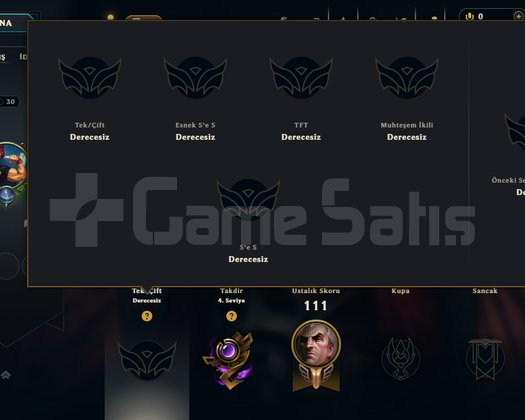 TR | İlk Sahibinden 30 Lvl Unranked | 46K Mavi Öz
