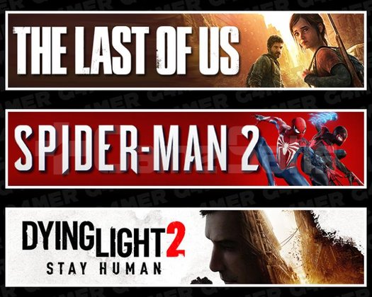 Last Of Us 1 +Spider-Man 2 +Dying Light 2