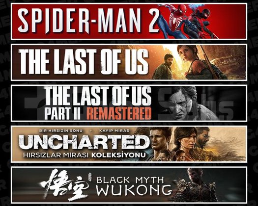 Spider 2 +TLOU1 +2 +UNCH +Wukong
