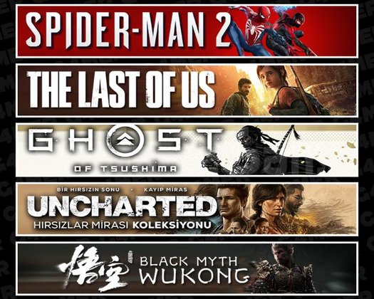 Spider 2 +TLOU1 +Tsushima +UNCH +Wukong