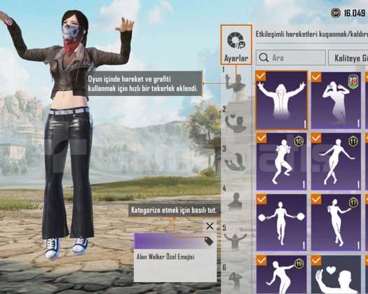 ALAN WALKER EMOJİLİ DARYL DİXON SETLİ