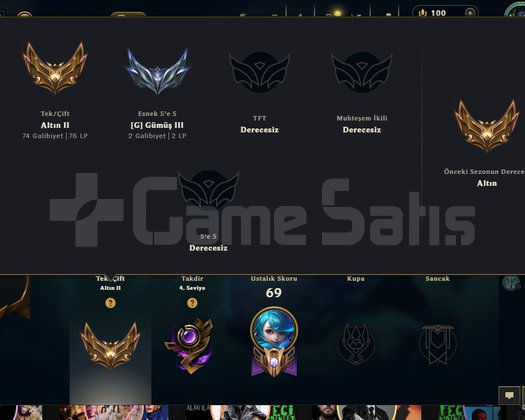 69 LEVEL GOLD2 HESAP