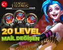 TR + 20 LEVEL - MAİL DEĞİŞEN - HESAPLAR!