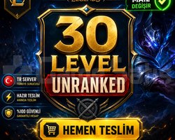 +30 LEVEL UNRANKED LOL HESABI | MAIL DEĞİŞİR |
