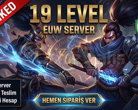 19 LEVEL EUW LOL HESABI | UNRANKED | MAIL DEĞİŞ