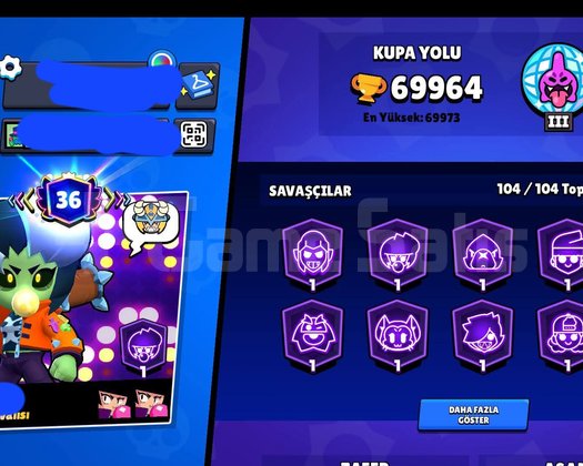 EFSANE BRAWL STARS HESABI