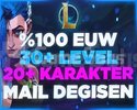 EU WEST | +30 LVL | +20 CHAMP | HANDMADE-UNRANKED