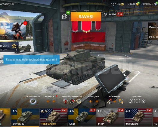 World of tanks Blitz 5 tierli 1 preli hesap