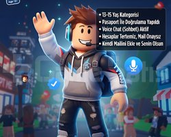 ROBLOX - KİMLİK DOĞRULANMIŞ VOİCE CHAT AÇIK RANDOM
