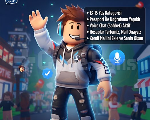 ROBLOX - KİMLİK DOĞRULANMIŞ VOİCE CHAT AÇIK RANDOM