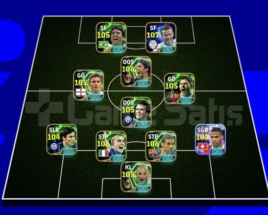 KG 3240 BALE+COSTA+LAMPARD+ABBİATİ+MARQUEZ