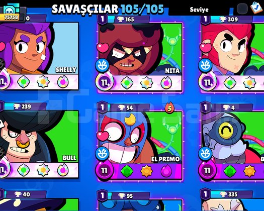 76k 403 kostümlü 105 karakterli 52 max seviye