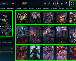 358 LVL + 170 KOSTÜM + 167 HERO + GOLD 1 + MAİL!
