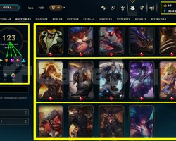 361 LVL + 123 KOSTÜM + 140 HERO + GÜMÜŞ 1 + MAİL!