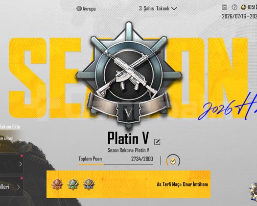 TEK BAĞ !! PLATİN V + 2x ID KARTI ++