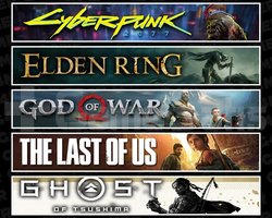 Cyberpunk +Elden +GOW +TLOU1 +Tsushima