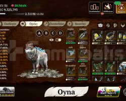 The wolf 51 seviye kaliteli hesap