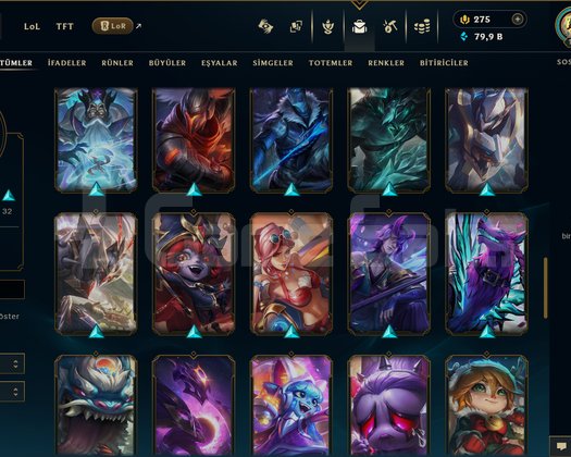 175 LEVEL / 59 SKİN / FUL HERO +MAİL +TELEFON