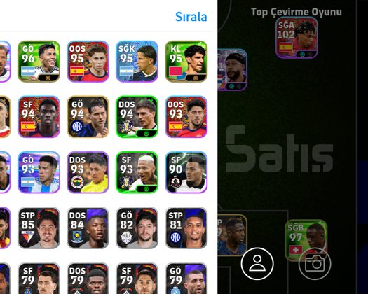 Satılık pes mobil hesap