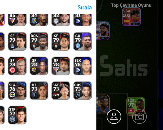 Satılık pes mobil hesap