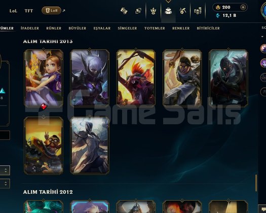 black alistar ve beta skinleri bulunan sağlam çar