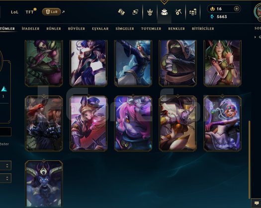 EUW / 24 LEVEL / 17 SKİN / BAŞYARGIÇ KAYLE +MAİL
