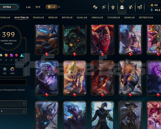 504 LEVEL / 399 SKİN / FUL HERO +MAİL +15K SATIŞ