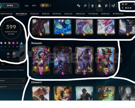 504 LEVEL / 399 SKİN / FUL HERO +MAİL +15K SATIŞ