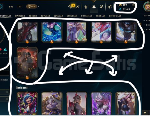 525 LEVEL / 995 SKİN / 171 HERO +MAİL +15K SATIŞ