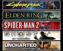 Cyberpunk +Elden +Spider 2 +Tsushima +Uncharted