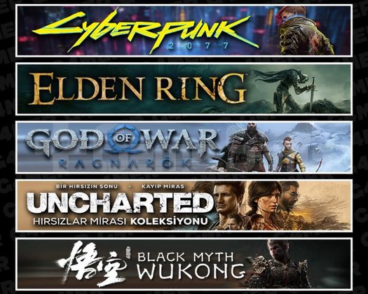 Cyberpunk +Elden +Ragnarök +UNCH +Wukong