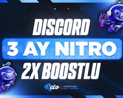 3 AYLIK Discord Nitro 2x Boost