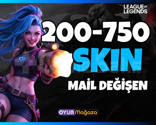 U VIP | 200-750 SKIN MAİL DEĞİŞEN RANDOM HESAP