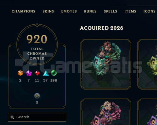 Ölümsüzleştirilmiş Efsane Ahri+565 skin, 918 renk