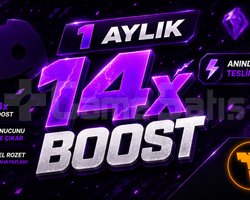 Discord 1 Aylık 14x Boost