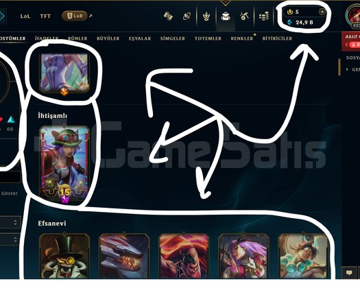 423 LEVEL / 133 SKİN / FUL HERO +MAİL +15K SATIŞ