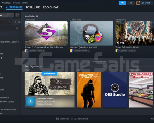 Premium Steam Hesabı | 36 Oyun | Mail Değişen |