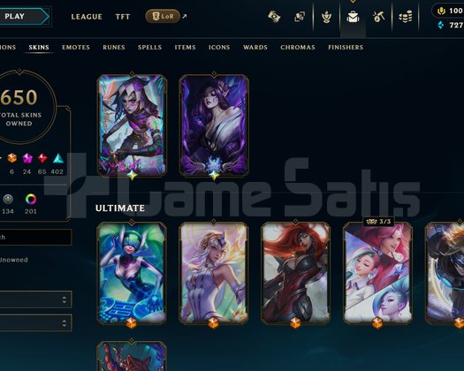 650 skinli jinx & morgana exalted unranked