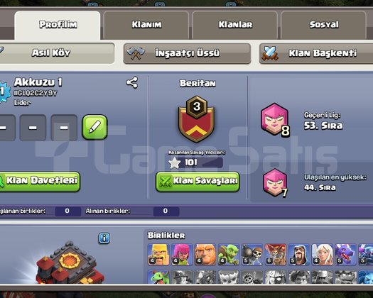 TH10 | BK31 AQ35 GW13 | Gelişmiş Hesap | Uygun