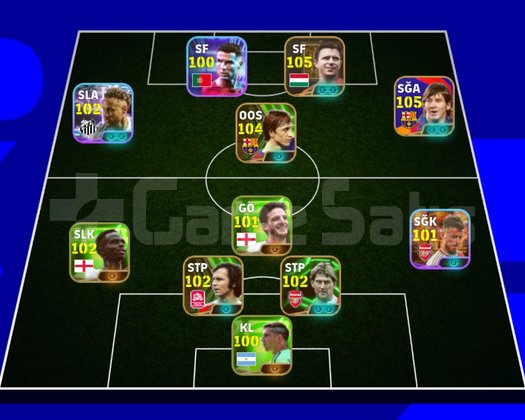 105 MESSİ 104 CRUYF 101 MARODONA 105 PUSKAS