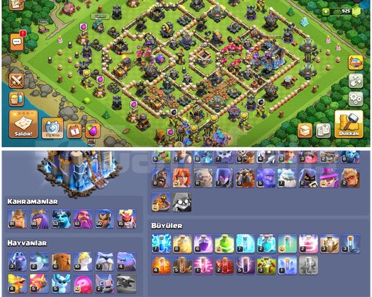 TH18COC |  FULL EKİPMAN + 1000 MADALYA !!