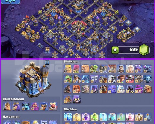 MAX KÖY!! MAX EKİPMAN!! 30 KOSTÜM!! TH18 MAX HESAP